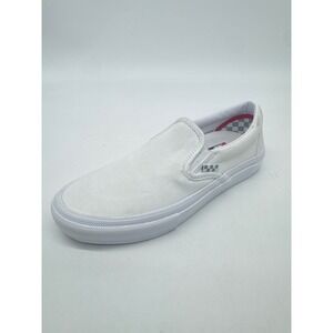 Vans Slip On Skate Shoes White Men Size 6.5 Casual Comfort